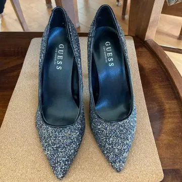GUESS 라메 하이힐 스틸레토 사이즈 6 힐 높이 9.5cm
