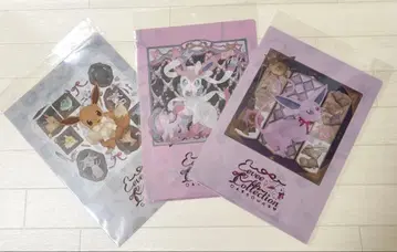 A4 클리어 파일 Eevee Collection 이브이 컬렉션 3종