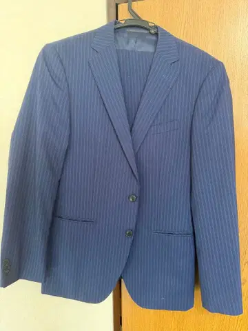 RITORN 네이비 스트라이프 비즈니스 정장 셋업