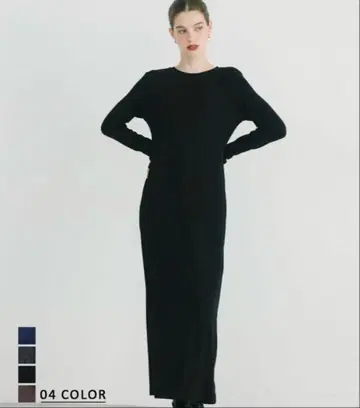 미사용 새상품 BASEMENTonline 맥시 원피스 블랙 긴 길이 M