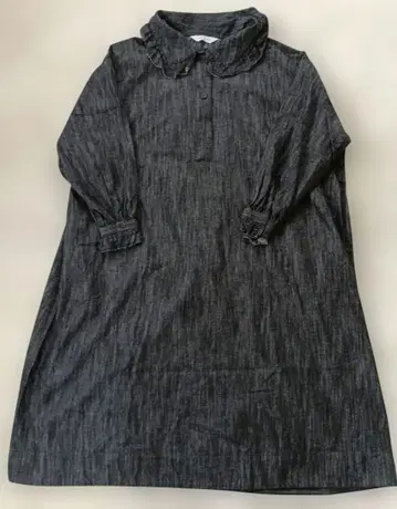 natural by clip 코튼 린넨 바지 프릴 원피스 F