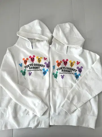 2장 세트 (L, S) 디즈니 벌룬 후드티 커플룩