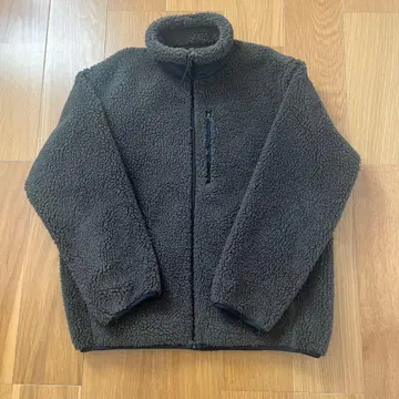 유니클로 카키 플리스 자켓 XL