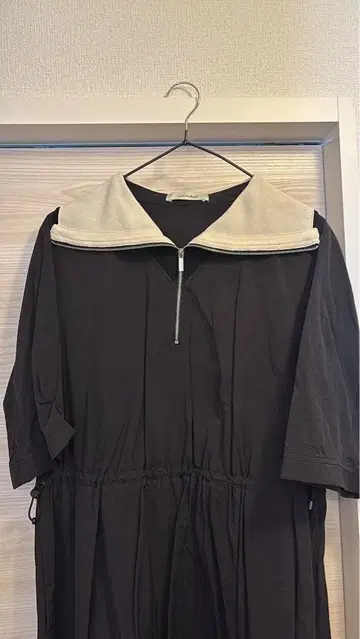 나일론 세일러 카라 원피스 블랙 maylily