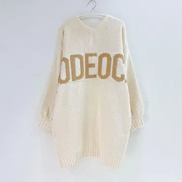 [ 미착용품 완판템 ] 로데오 크라운즈 2WAY 몰 빅 로고 니트 원피스