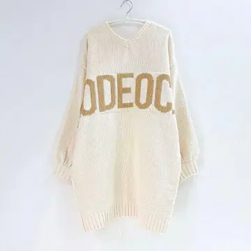 [ 미착용품 완판템 ] 로데오 크라운즈 2WAY 몰 빅 로고 니트 원피스