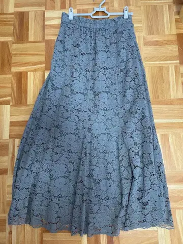 MIHARUTALL 머메이드 레이스 스커트 그레이