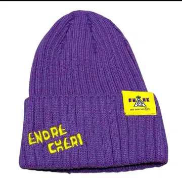 새상품 니트 모자 엔드레 체리 ENDRE CHERI 비니 보라색