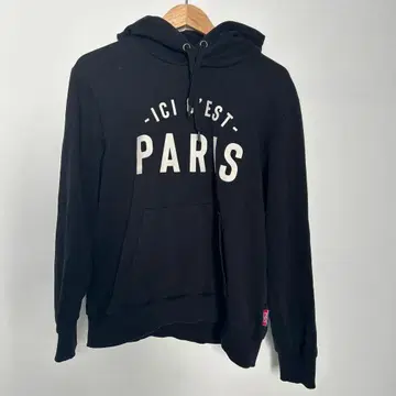 PARIS SAINT-GERMAIN 후드 부착 후드티 블랙