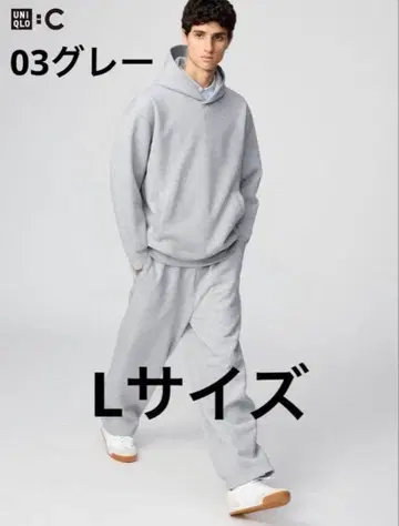 [ 새상품 ] UNIQLO C 맨투맨 와이드 팬츠 L 사이즈