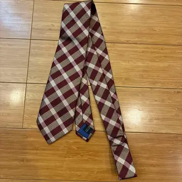 한신 타이거즈 체크 무늬 넥타이 Franco Spada 콜라보
