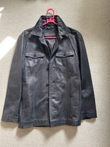 블랙 가죽 자켓 M 사이즈