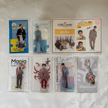 Snow Man 아크릴 스탠드 스노우 칠 이와모토 테루 세트