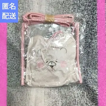 토모다치와 곰 클리어 백 & 복조리 세트 핑크