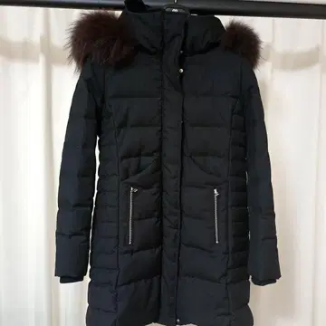 퍼 다운 롱 코트