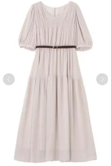 PROPORTION BODY DRESSING 벨트 포함 개더 원피스