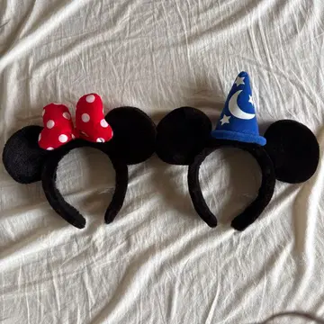 미키 미니 미키 미니 머리띠 2개 세트