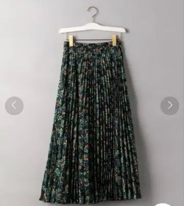 유나이티드 애로우즈 UWFM 시어 플리츠 롱 스커트 38