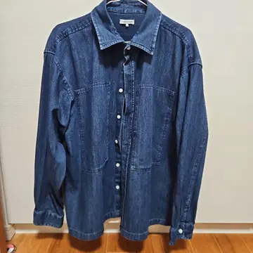 NORMANBROS 다크 블루 데님 셔츠 L