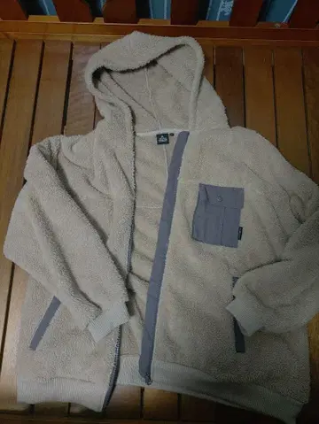 플리스 자켓 L 베이지 보아 자켓
