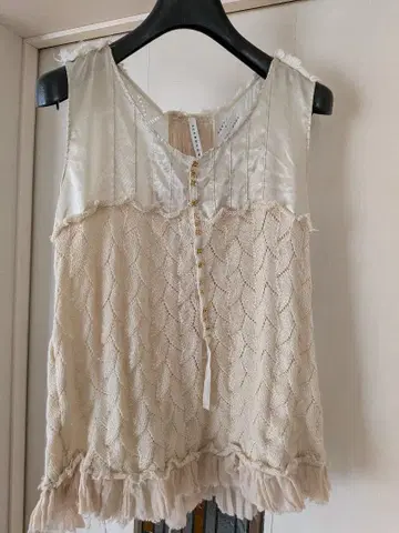 sunao kuwahara 레이스 편직 상의