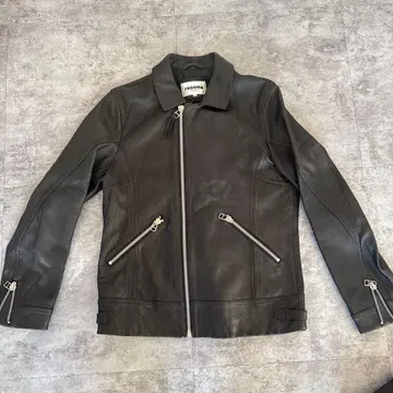 renoma 블랙 가죽 자켓 LL