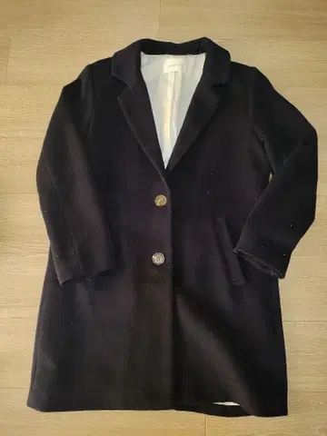 네이비 롱 코트 M 사이즈