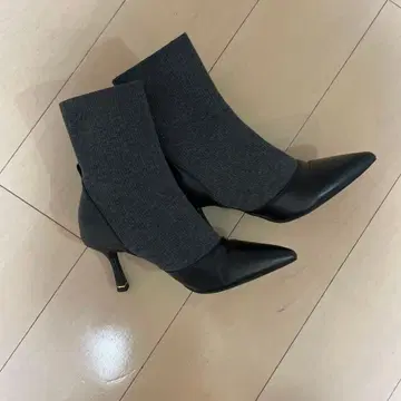 RANDA 하이힐 부츠 블랙/그레이