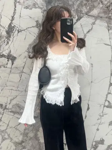 스나이델 Sustainable 프릴 니트 풀오버