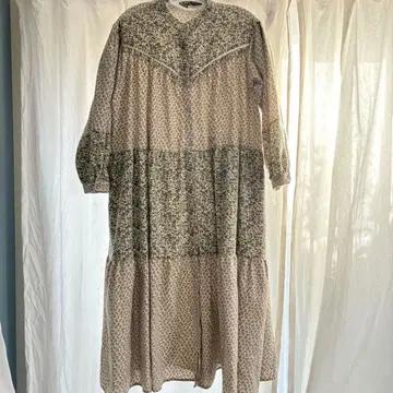 사만사 모스모스 꽃무늬 패치워크 원피스