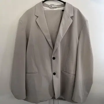 ZARA 자라 셋업 베이지 수트 캐주얼 상하의 오버 사이즈