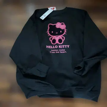 HELLO KITTY 맨투맨 4L 블랙