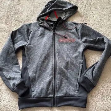 adidas 후드 부착 자켓 M 그레이