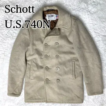 USA제 SCHOTT U.S.740N P 코트 베이지 36 빈티지