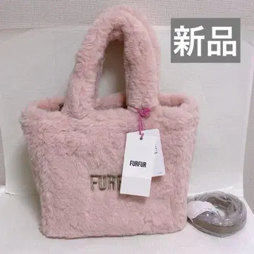 FURFUR 에코퍼 토트백 퍼백 핑크 퍼퍼 새상품