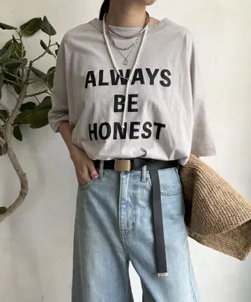 새상품급 DOUDOU(두두) [WEB 한정판] 전후 2WAY 로고 TEE