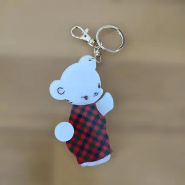 [ 파밀리아 ] 한정판 참 키링 아카이브 곰 체크 70주년