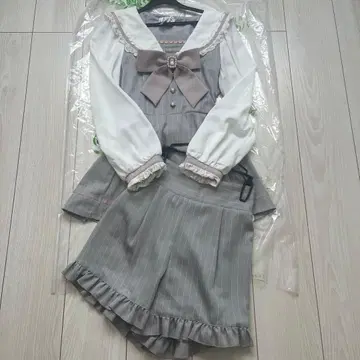 LIZLISA 세일러 카라 셋업 (그레이)