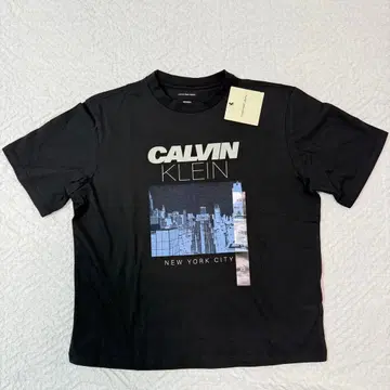 미사용 새상품! CALVIN KLEIN 캘빈클라인 블랙 T셔츠 XS