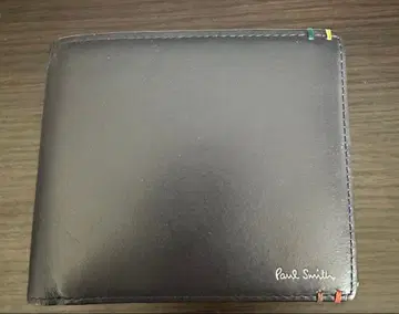 Paul Smith 블랙 이단 접이식 지갑 하이라이트 스티치