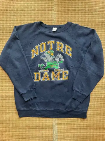 80's Champion 트리코 태그 Notre Dame 맨투맨