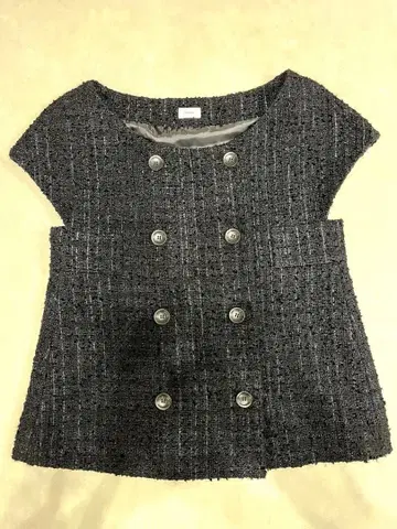 cccmalie 시마리 트위드 반팔 자켓 베스트