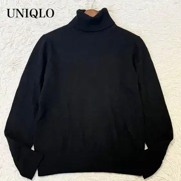 스테디셀러 유니클로 터틀넥 니트 스웨터 캐시미어 블랙 M