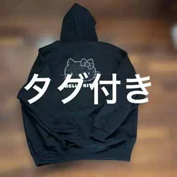 키티 KITTY 큐빅 후드티 블랙 시마무라 아베일