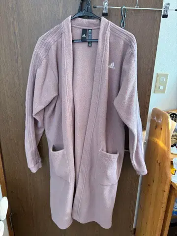 adidas 플리스 롱 가디건 A/S 핑크