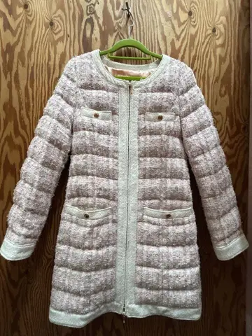 Rady 팬시 트위드 다운 코트 멀티 컬러 F