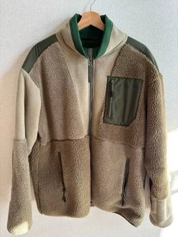 플리스 자켓 보아 자켓 베이지 카키 그린
