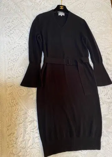 MACKINTOSH V넥 롱 니트 원피스 38