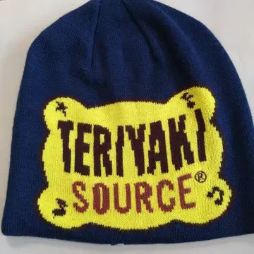 APE TERIYAKI SOURCE 니트 모자 네이비