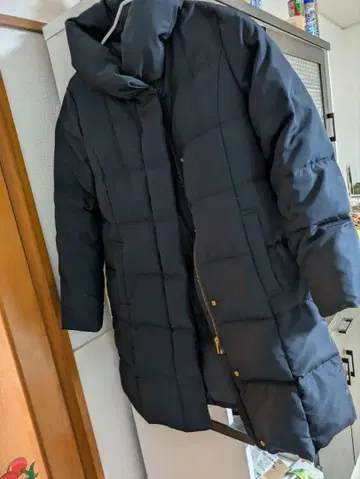 네이비 퀼팅 다운 자켓